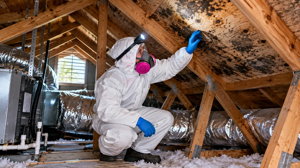 Attic Mold Removal in Lake Park
